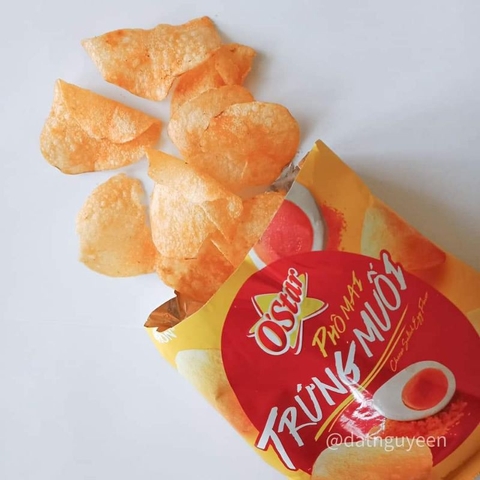 Snack khoai tây o'star vị phô mai trứng muối 30g Thơm ngon khó cưỡng