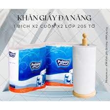 Khăn giấy cuộn Puppy 2 cuộn giấy vệ sinh lõi tròn đa dụng