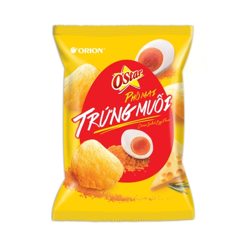 Snack khoai tây o'star vị phô mai trứng muối 30g Thơm ngon khó cưỡng