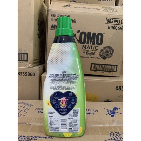 Nước Xả Vải Comfort Đậm Đặc Phơi Trong Nhà Hương Nắng Mới Chai 800ml Cam Kết Chính Hãng 100%