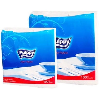 Khăn giấy Pulppy vuông gói 100 tờ Sạch Dai