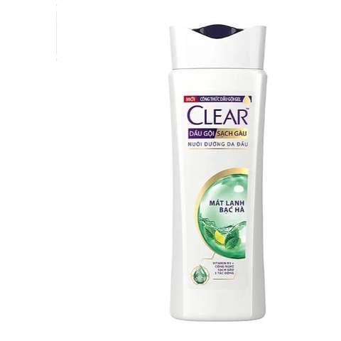 Dầu gội CLEAR bạc hà 170mg mát lạnh