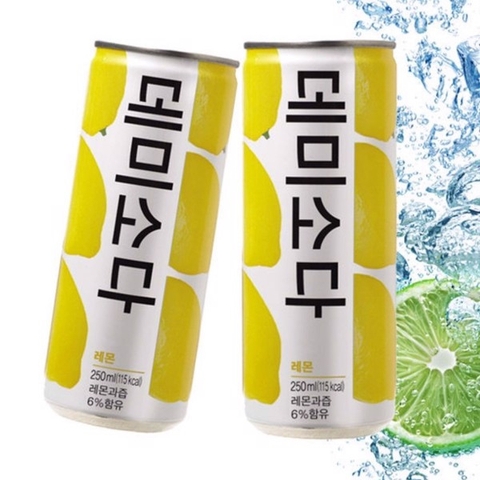 Nước Demi soda Trái cây Vị Chanh và Táo 250ml Chuẩn nhập khẩu HQ