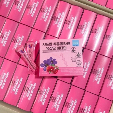 BỘT UỐNG COLLAGEN SAFFRON BIO CELL GÓI 2GR CHUẨN 100% NHẬP KHẨU HÀN QUỐC