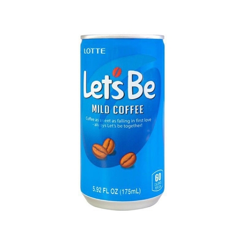 Cà phê lon LET'S BE (MILD) 175ml Chuẩn hàng nhập khẩu HQ