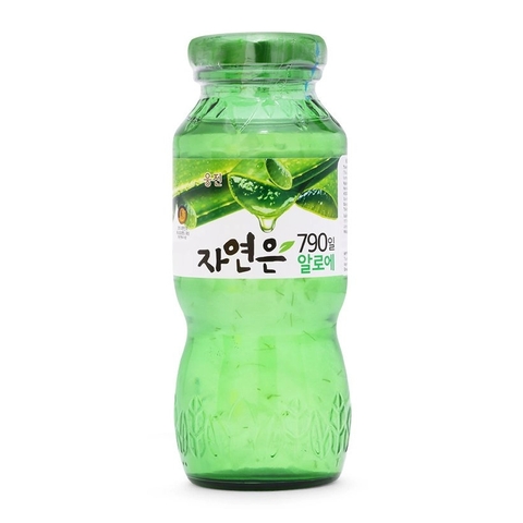 Nước Woongjin vị nho, táo, lô hội nha đam, mật ong và hồng sâm, cam, đào, gạo rang (chai 180ml) Chuẩn hàng nhập khẩu HQ