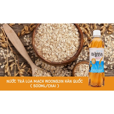 Trà lúa mạch woongjin 500ml/1.5L Chuẩn hàng nhập khẩu Hàn Quốc