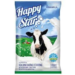 Sữa vinamilk Happy Star có đường bịch 220ml Hàng Chính hãng Vinamilk