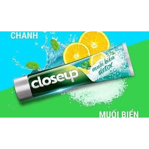 KEM ĐÁNH RĂNG CLOSEUP MUỐI BIỂN TUÝP 180G TRẮNG RĂNG TỰ NHIÊN