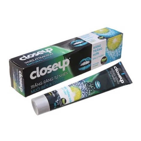 KEM ĐÁNH RĂNG CLOSEUP MUỐI BIỂN TUÝP 180G TRẮNG RĂNG TỰ NHIÊN