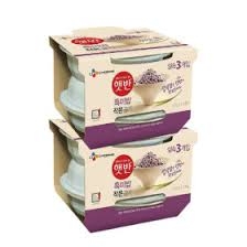 Cơm gạo nếp cẩm Hetbal set 3 CJ Hàn Quốc cơm đảm bảo sức khỏe 100% nhập khẩu Hàn Quốc