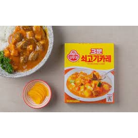 Sốt cà ri bò Ottogi hộp 200g sốt đảm bảo sức khỏe 100% nhập khẩu Hàn Quốc