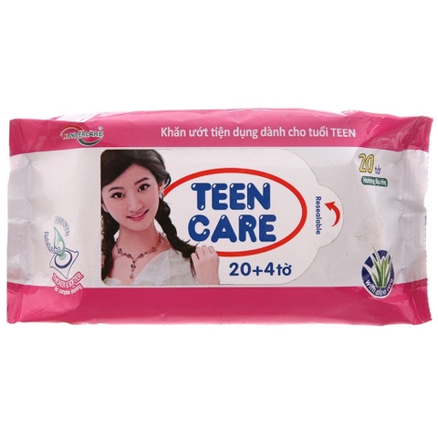 Khăn ướt Teencare 20T làm sạch và làm mát da