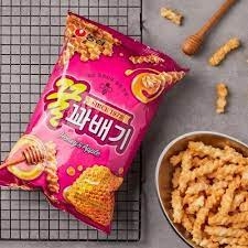 Snack que xoắn mật ong 90G Nongshim snack tốt cho sức khỏe 100% nhập khẩu Hàn Quốc