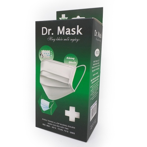 KHẨU TRANG 3D DR MASK 4 LỚP HỘP 30 CÁI KHÔNG MÙI KHÁNG KHUẨN