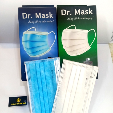 KHẨU TRANG 3D DR MASK 3 LỚP HỘP 30 CÁI CHỐNG NƯỚC KHÁNG KHUẨN