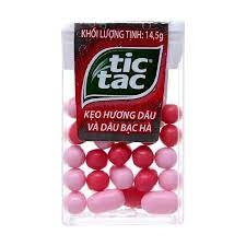 Kẹo Tictac hương dâu bạc hà 14.5g kẹo ngon tốt cho sức khỏe