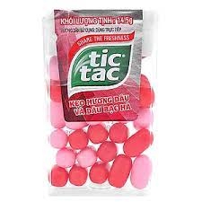 Kẹo Tictac hương dâu bạc hà 14.5g kẹo ngon tốt cho sức khỏe