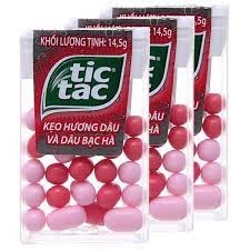 Kẹo Tictac hương dâu bạc hà 14.5g kẹo ngon tốt cho sức khỏe