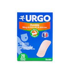 Băng cá nhân vải Urgo Hộp 20 cái Độ dính cao