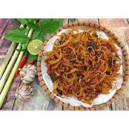 Gà sấy lá chanh Visan 120g gà ngon 100% gà tươi sấy
