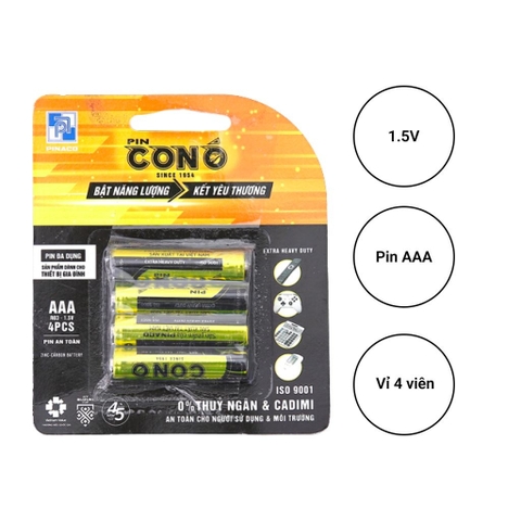 Pin Con Ó 2 pcs AAA bền bỉ và an toàn cho người dùng
