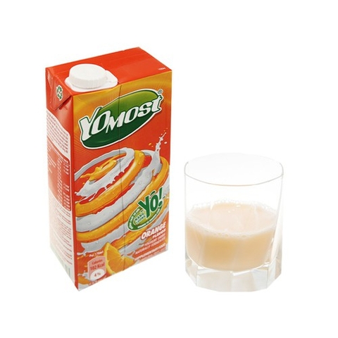Sữa Chua Uống Tiệt Trùng Yomost Cam Hộp Giấy 1l Chính hãng 100%