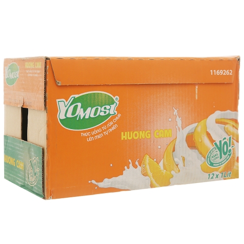Sữa Chua Uống Tiệt Trùng Yomost Cam Hộp Giấy 1l Chính hãng 100%