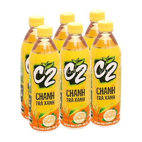 Trà xanh C2 vị chanh 455ml Chính hãng 100%