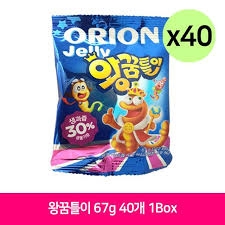 Kẹo dẻo con sâu 67G Orion kẹo ngon 100% nhập khẩu Hàn Quốc
