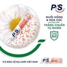 Kem đánh răng P/S muối hồng và hoa cúc 180g chính hãng 100%