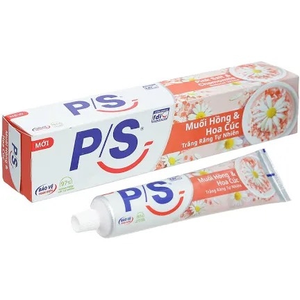 Kem đánh răng P/S muối hồng và hoa cúc 180g chính hãng 100%