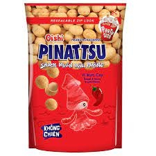 Đậu phộng Oishi vị mực cay 85g và vị hải sản cay