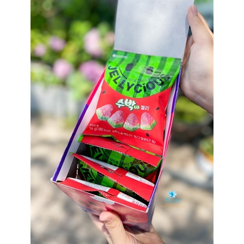 Kẹo dẻo dưa hấu JellyCious 50G Hàn Quốc chính hãng ngon chất lượng tuyệt hảo