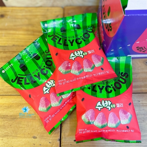 Kẹo dẻo dưa hấu JellyCious 50G Hàn Quốc chính hãng ngon chất lượng tuyệt hảo