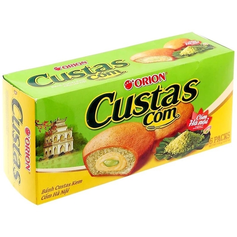 BÁNH CUSTAS VỊ CỐM HỘP 276G (12 CÁI) THƯƠNG HIỆU ORION