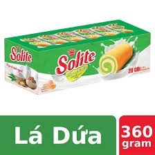 Bánh Bông Lan cuộn Solite lá dứa hộp 360G (mới, chất lượng, bánh kinh đô)