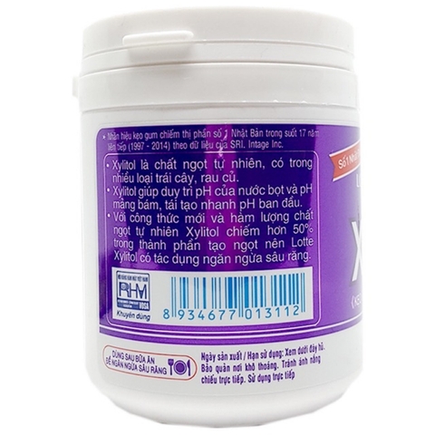 Kẹo Gum không đường Xylitol Blueberry Mint 137.8G Chính hãng 100%