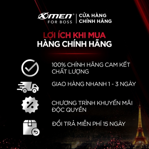 Dầu gội đầu Xmen INTENSE 650g (chai) Mùi hương trầm đầy nội lực