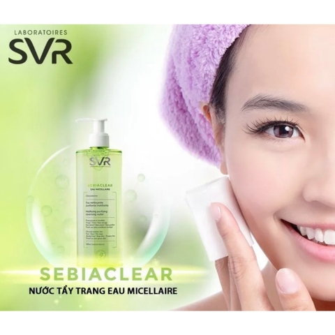 NƯỚC LÀM SẠCH DA, TẨY TRANG VÀ GIÚP LOẠI BỎ DẦU CHO DA SVR SEBIACLEAR EAU MICELLAIRE 75ML