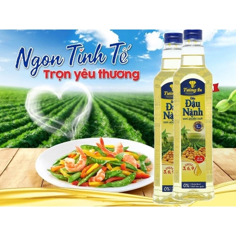 Dầu ăn đậu nành Tường An 1000ml chính hãng 100%