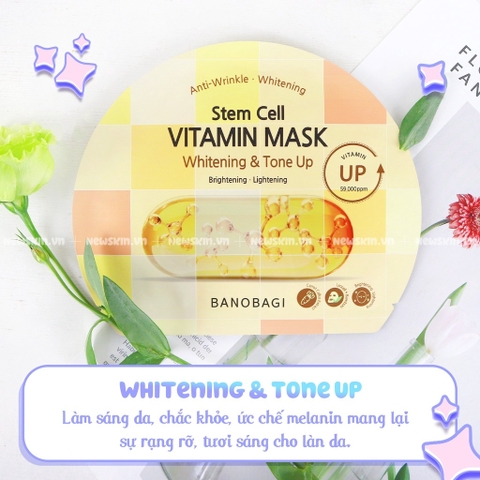Mặt Nạ Dưỡng Da Banobagi Stem Cell Vitamin Mask 30ml Dễ dàng lựa chọn