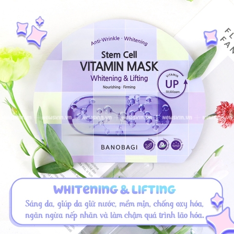 Mặt Nạ Dưỡng Da Banobagi Stem Cell Vitamin Mask 30ml Dễ dàng lựa chọn