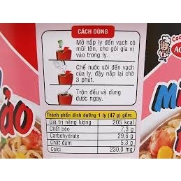 Mì ly Hảo Hảo tôm chua cay 47G Hàng việt nam chất lượng cao