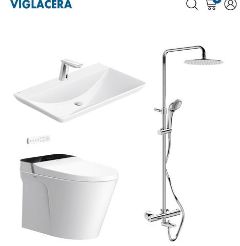 Combo thiết bị vệ sinh Viglacera số 8 ( THÔNG MINH)