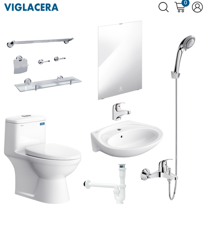 Combo thiết bị vệ sinh Viglacera số 11 (TIẾT KIỆM)