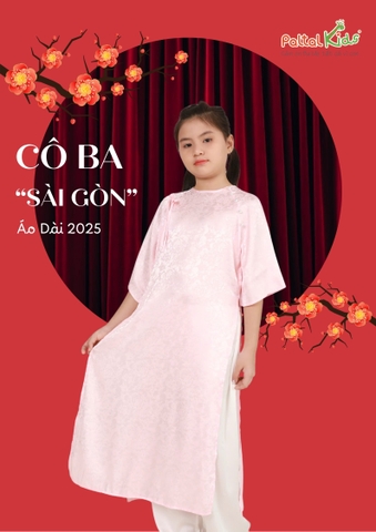 Set Áo Dài Gấm Mềm Cách Tân "Cô Ba Sài Gòn" Cao Cấp - 533 6078