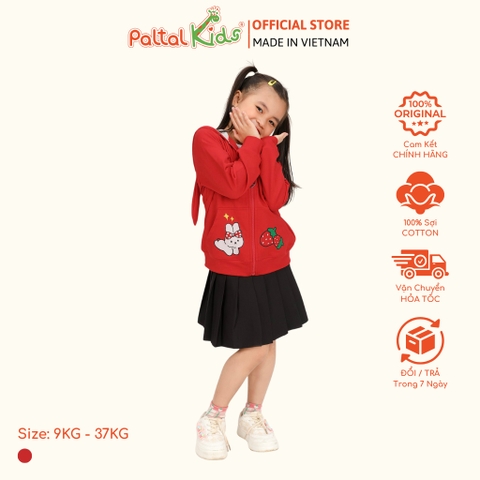 Áo Khoác Tai Thỏ CVC Bé Gái Cao Cấp - 401 4015