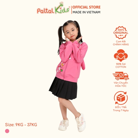 Áo Khoác Tai Thỏ CVC Bé Gái Cao Cấp - 401 4017