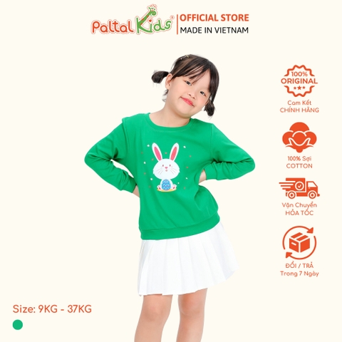 Áo Sweater Cotton Borib Bé Gái Cao Cấp - 020 1378